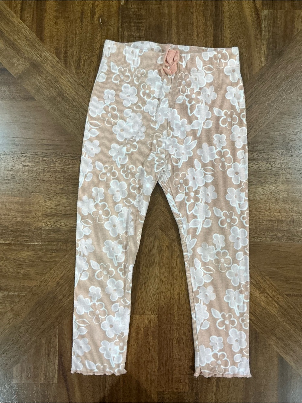 Grayson Collective 3T Floral Ribbed Knit Leggings